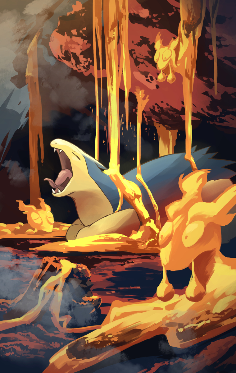 This is a pixiv picture whose title is 灼熱の寝床.