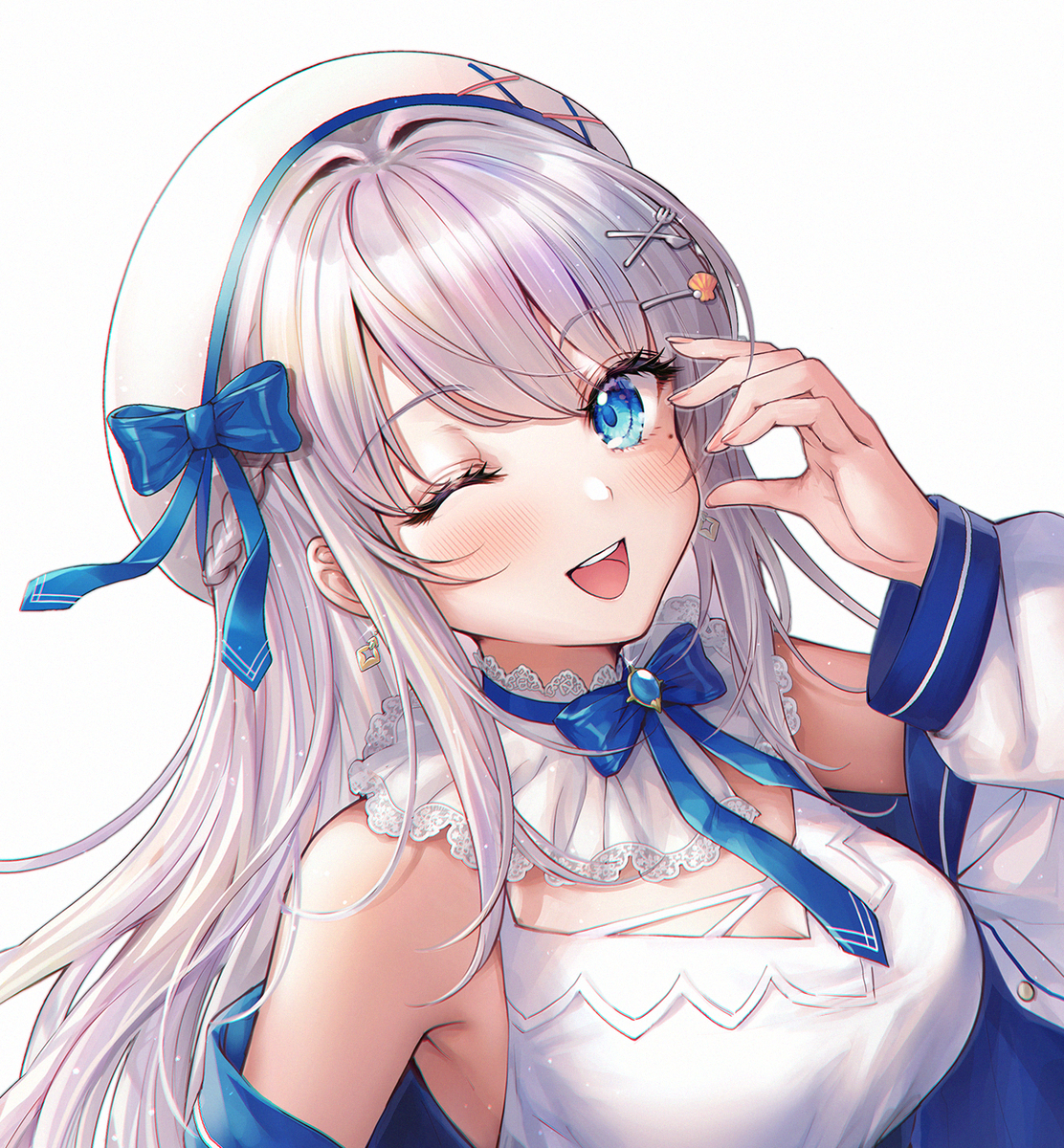 This is a pixiv picture whose title is 凪乃ましろｻﾏよりSkebリクエスト🐚⸝⋆*.