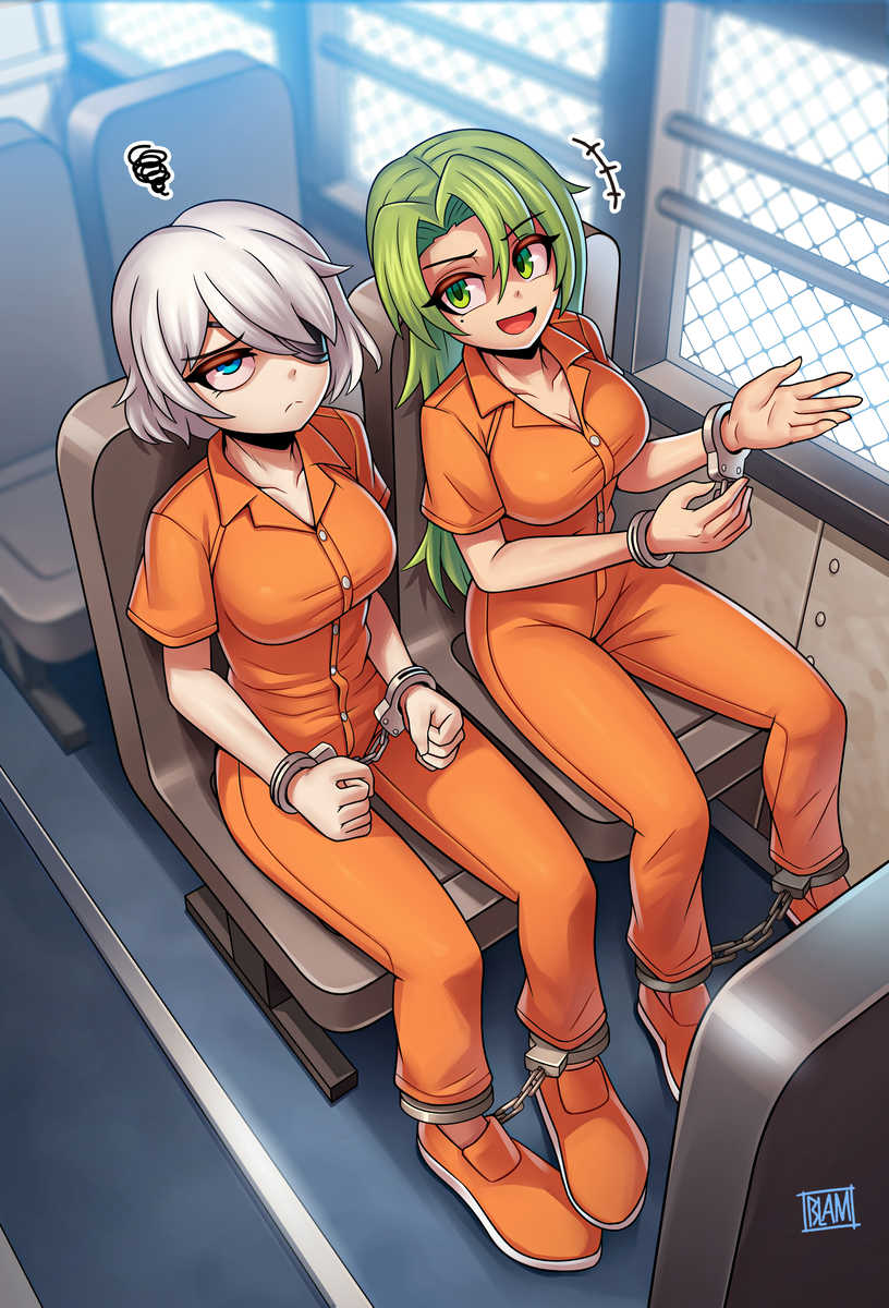 This is a pixiv picture whose title is Prisoner Transport [Commission].