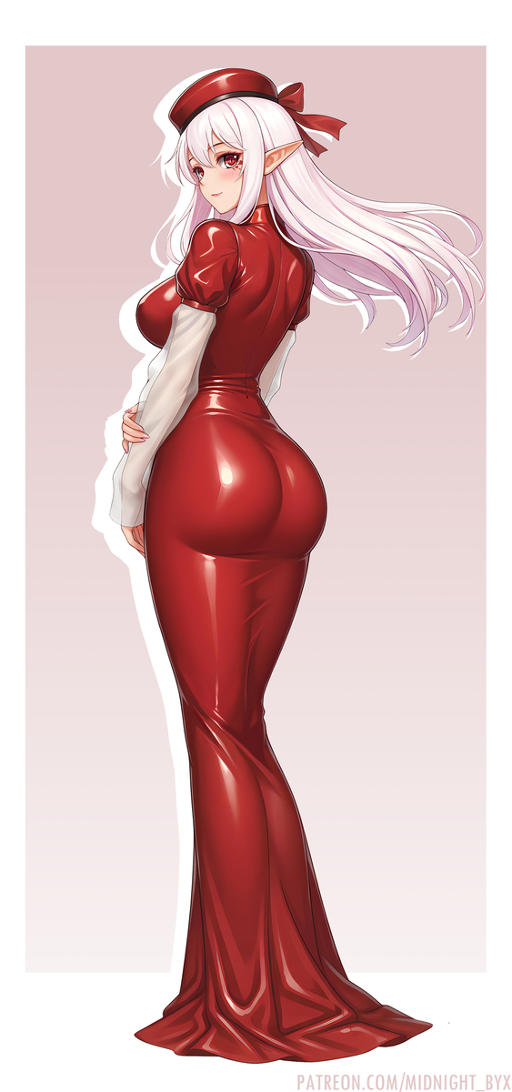 This is a pixiv picture whose title is Red dress.