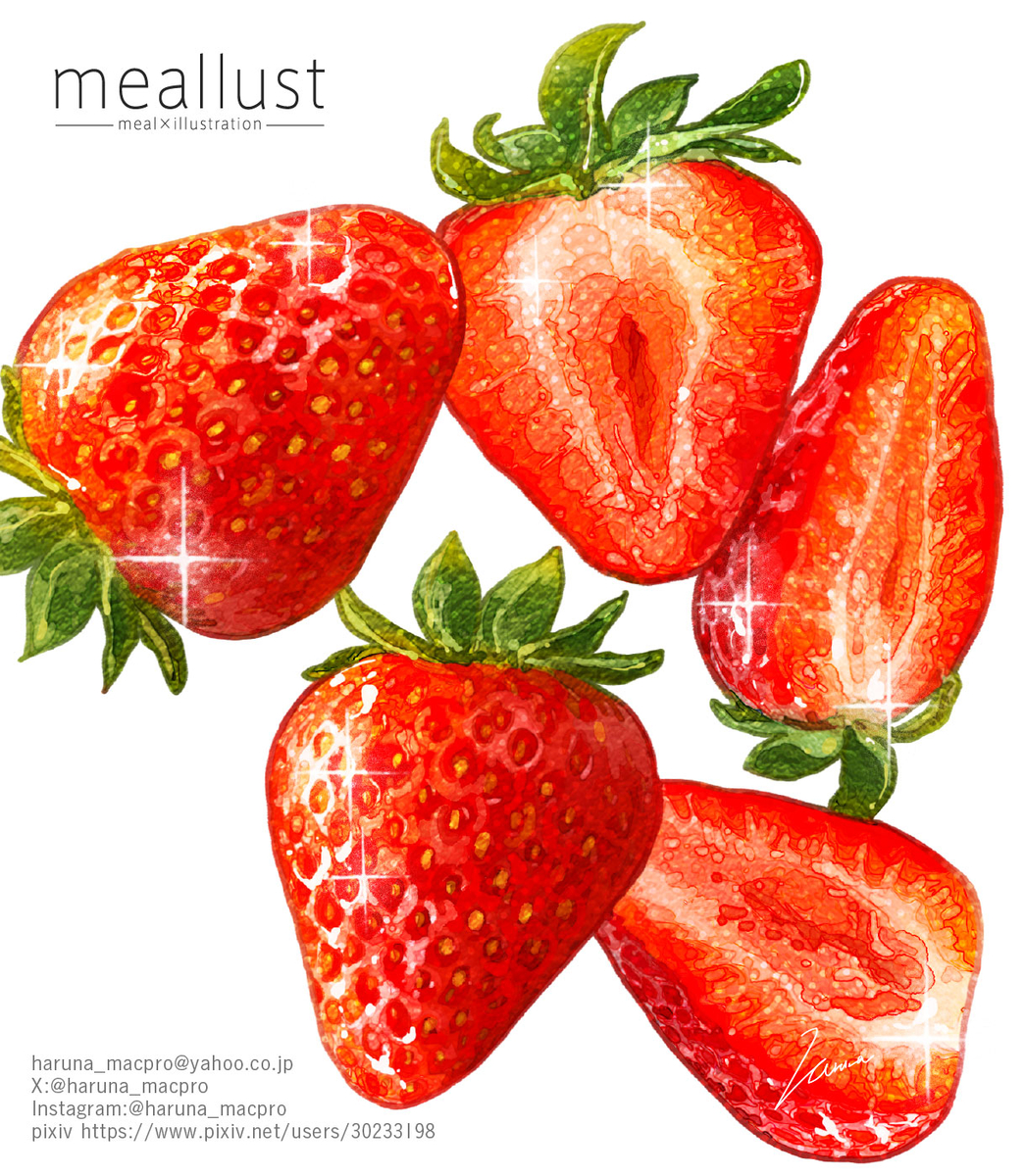 This is a pixiv picture whose title is いちご.