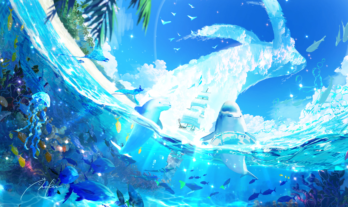 This is a pixiv picture whose title is 無題.