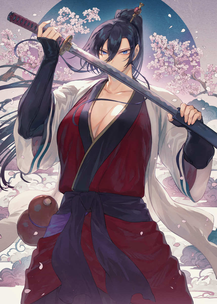 This is a pixiv picture whose title is 神楽.