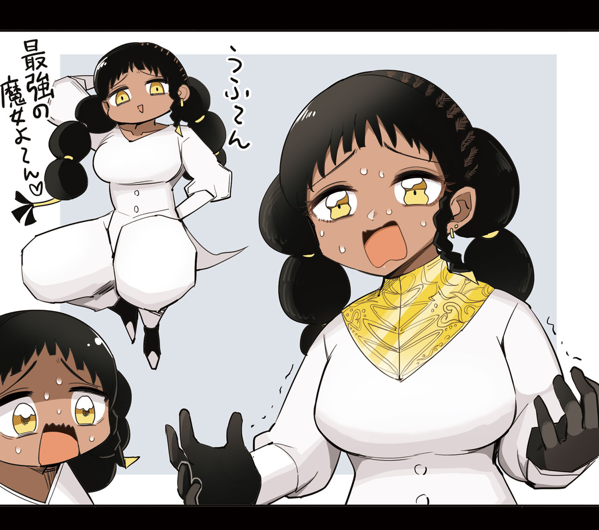 This is a pixiv picture whose title is デスカラスちゃん.