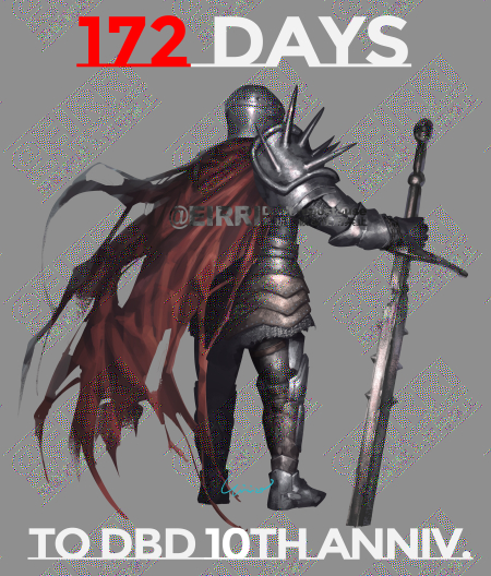 This is a pixiv picture whose title is DbD10周年カウントダウン（残り172日）.