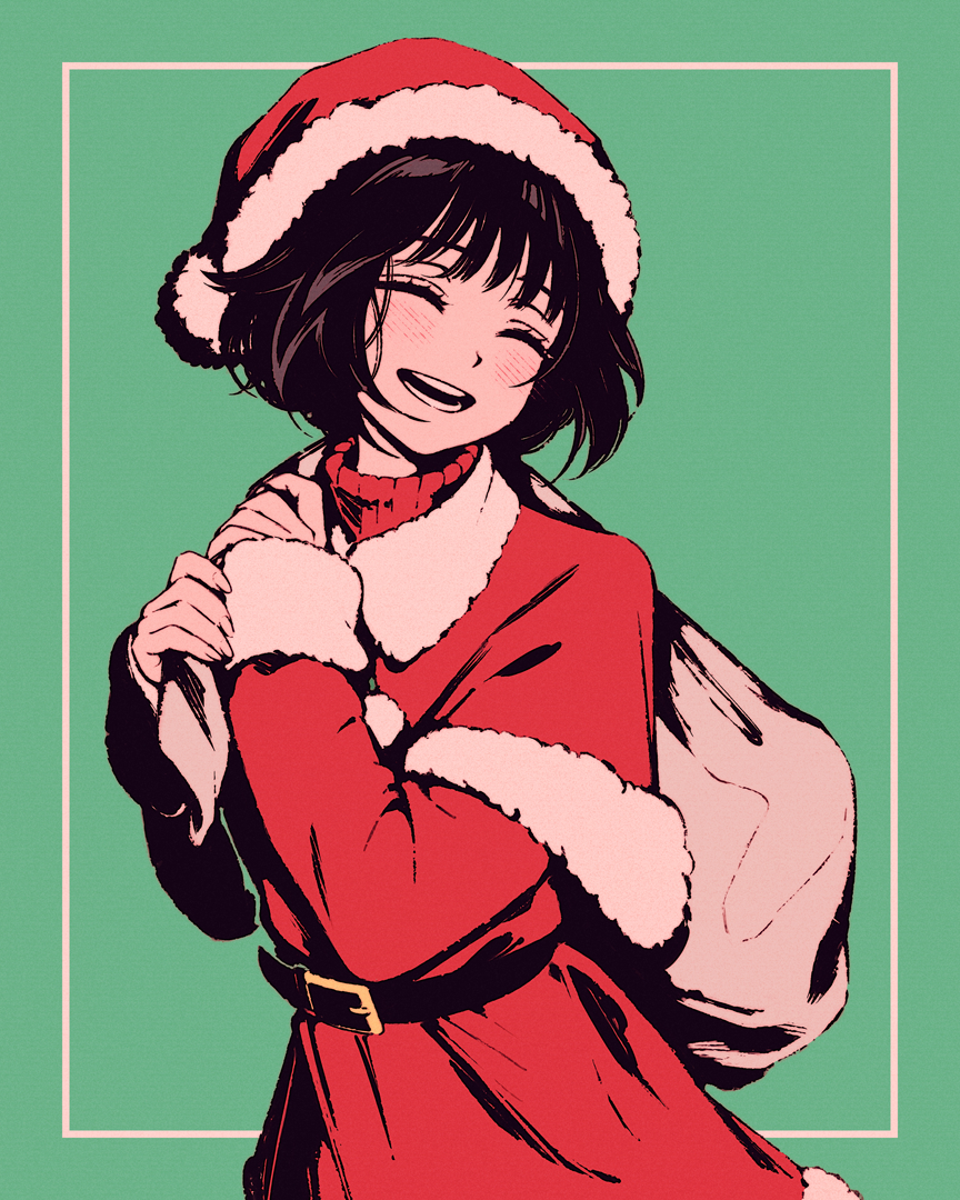 This is a pixiv picture whose title is Christmas Kaoruko.