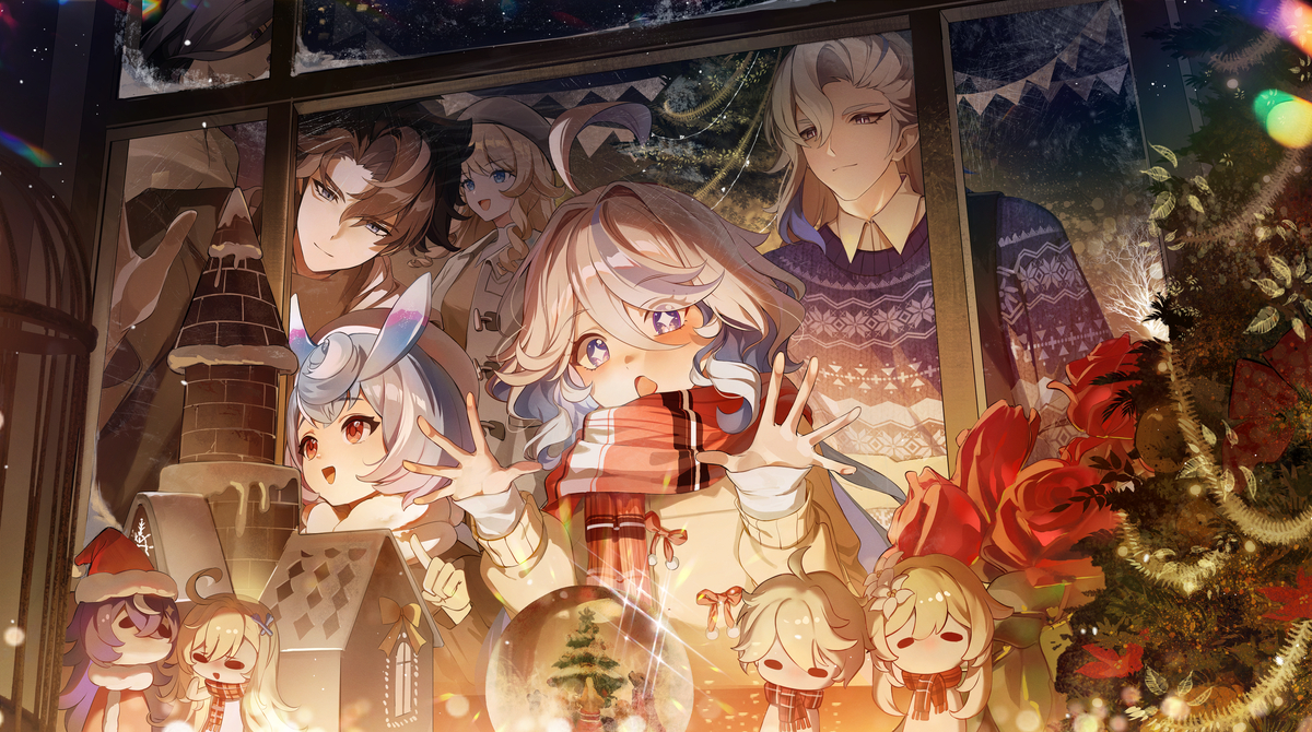 This is a pixiv picture whose title is 🎄.