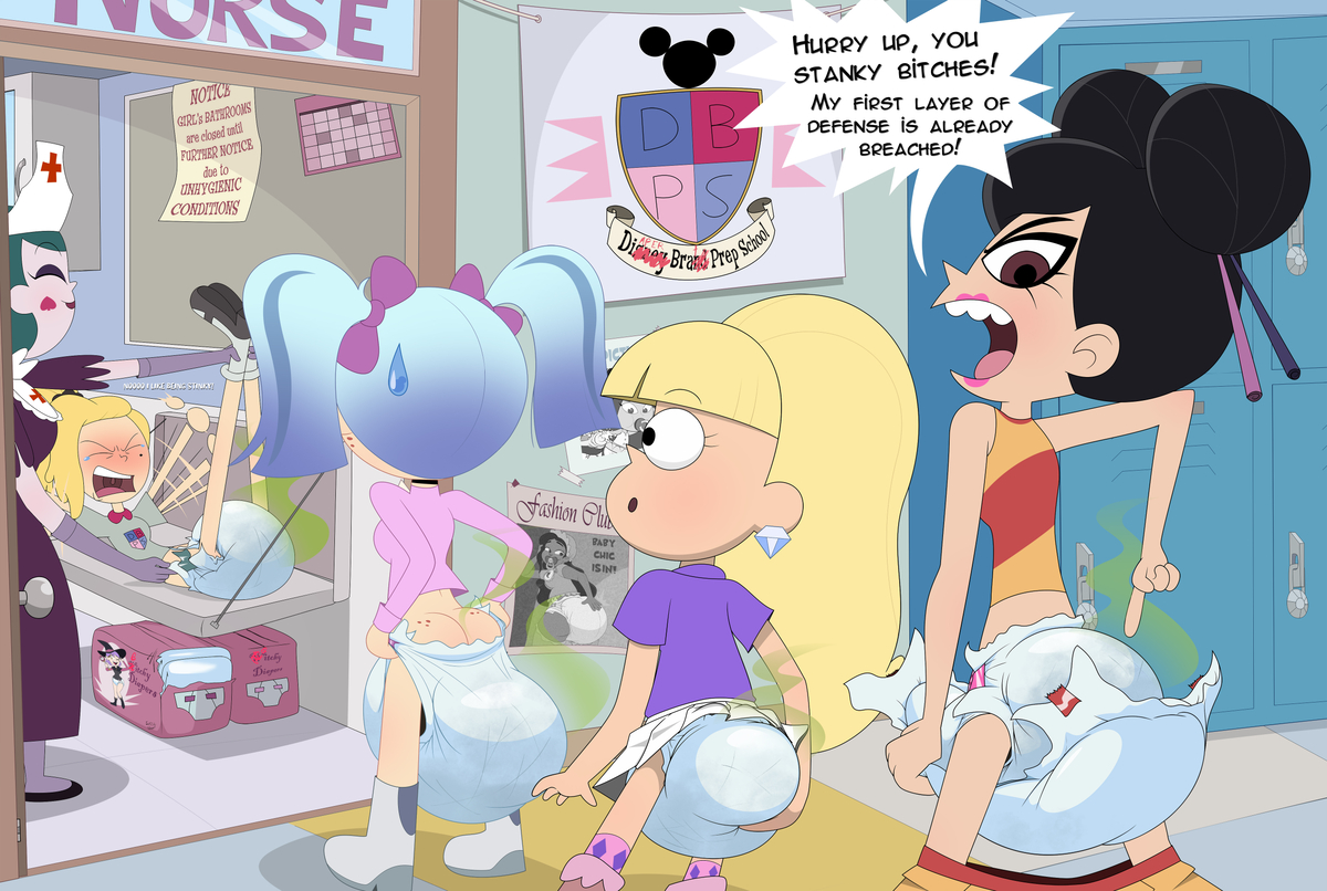 This is a pixiv picture whose title is Diaper Brat Prep School.