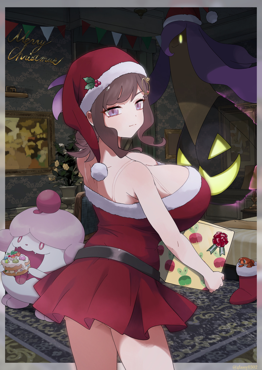 This is a pixiv picture whose title is クリスマスなりんご2025.