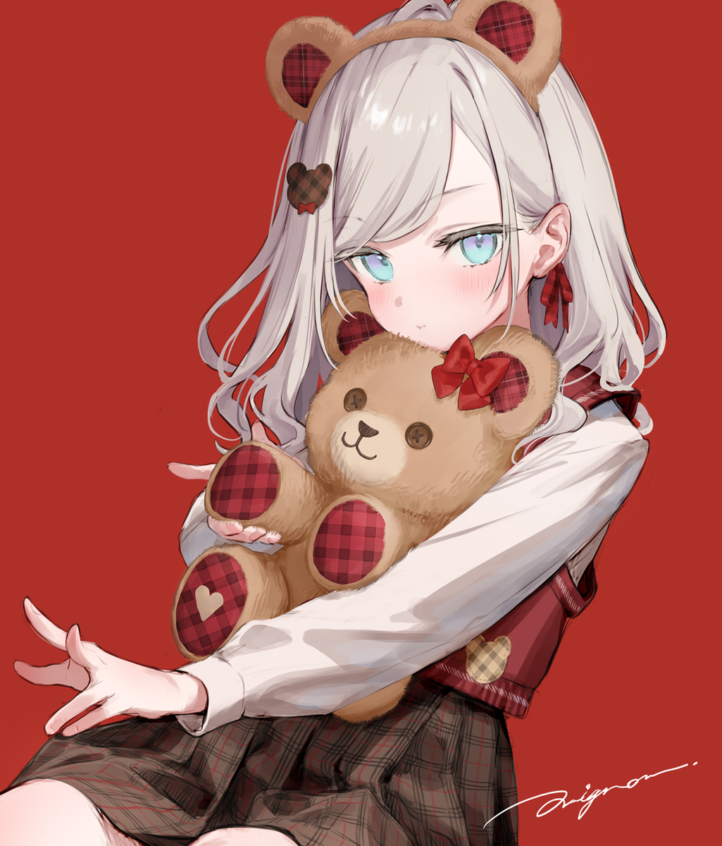 This is a pixiv picture whose title is 🧸🎄.