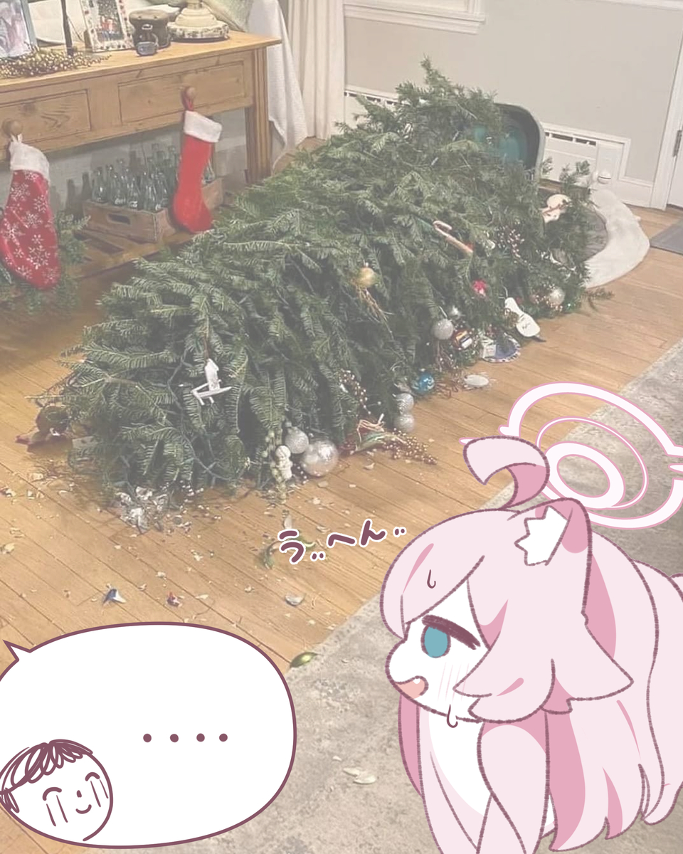 This is a pixiv picture whose title is 甘えても無駄だよ 💢🎄....