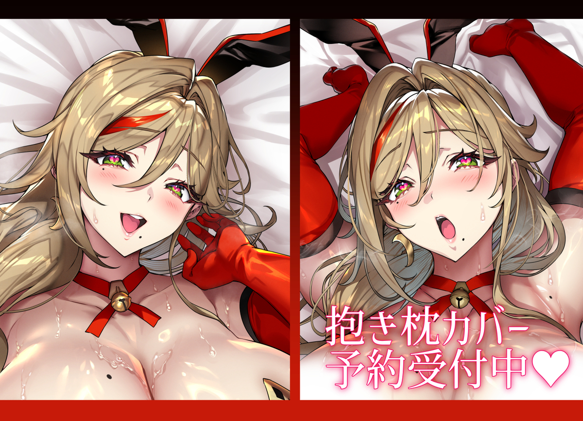 This is a pixiv picture whose title is ナデシコさん、抱き枕カバー化のお知らせ.