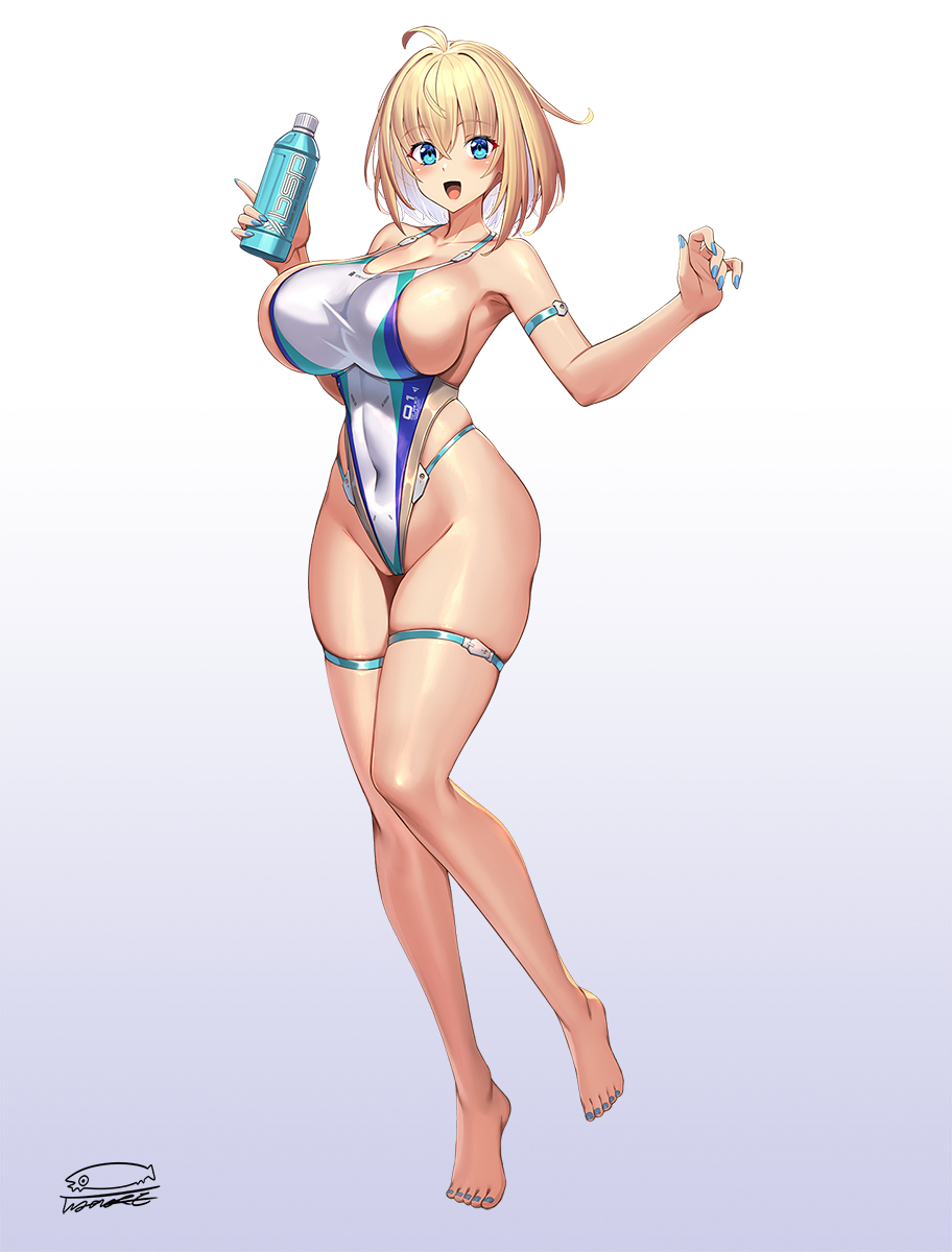 This is a pixiv picture whose title is ソフィア　ハイレグ水着Ver.