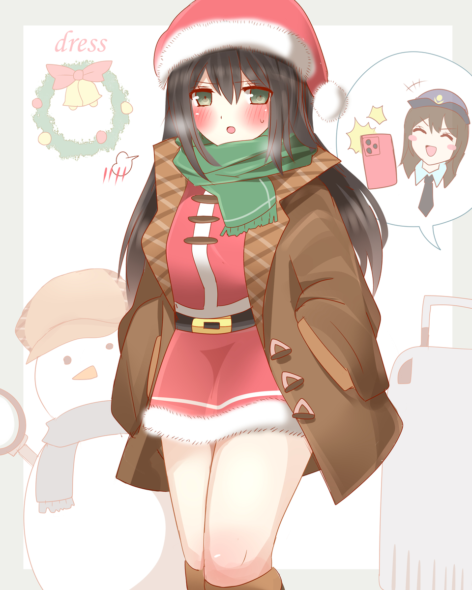 This is a pixiv picture whose title is 装う。(2025.Xmas).