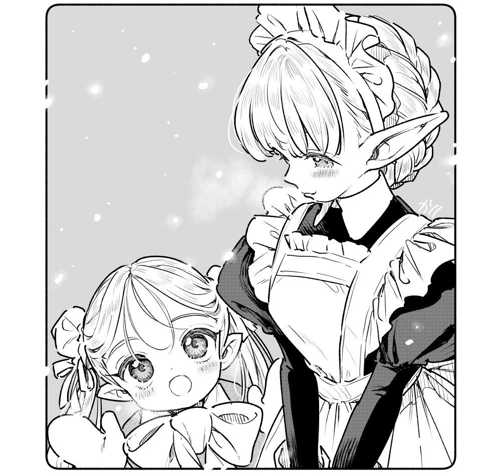 This is a pixiv picture whose title is 雪！ダイアナ＆ビビアン.