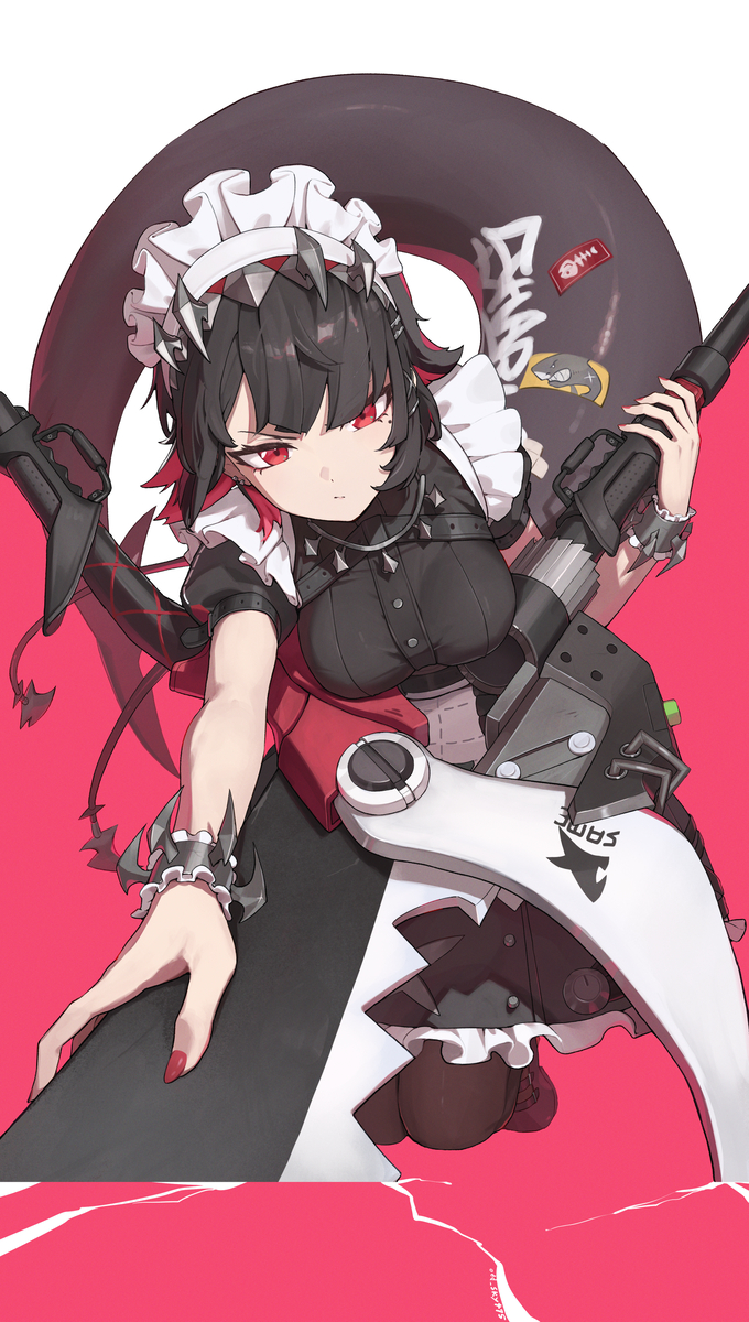 This is a pixiv picture whose title is weapon.