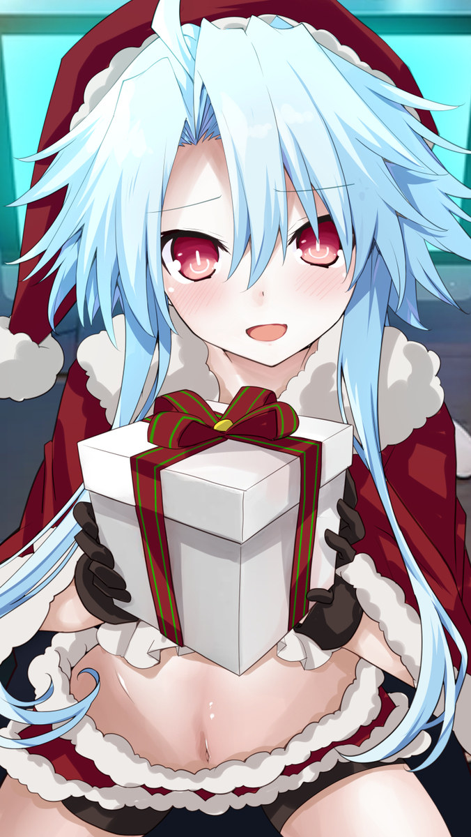 This is a pixiv picture whose title is 12/25 サンタホワイトハート(FANBOXリク).