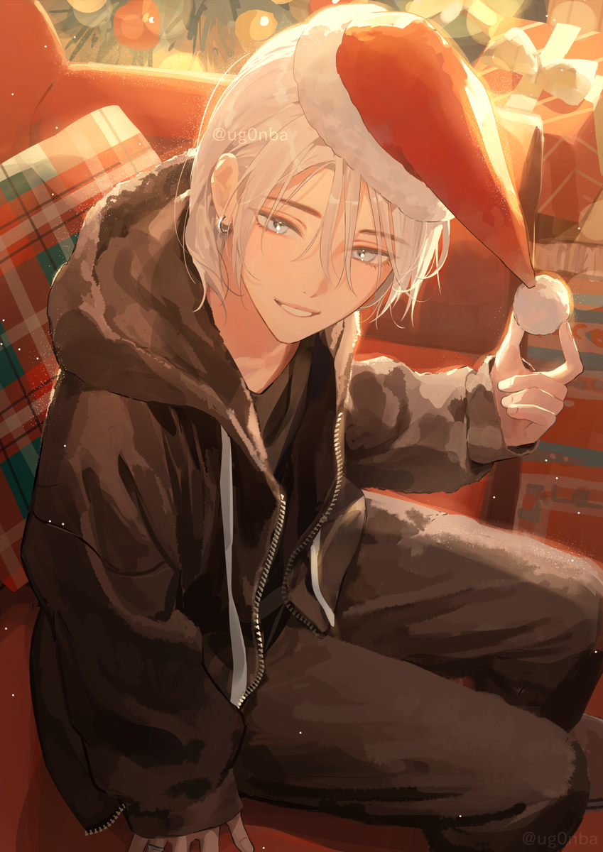 This is a pixiv picture whose title is 良い子にしてた？.