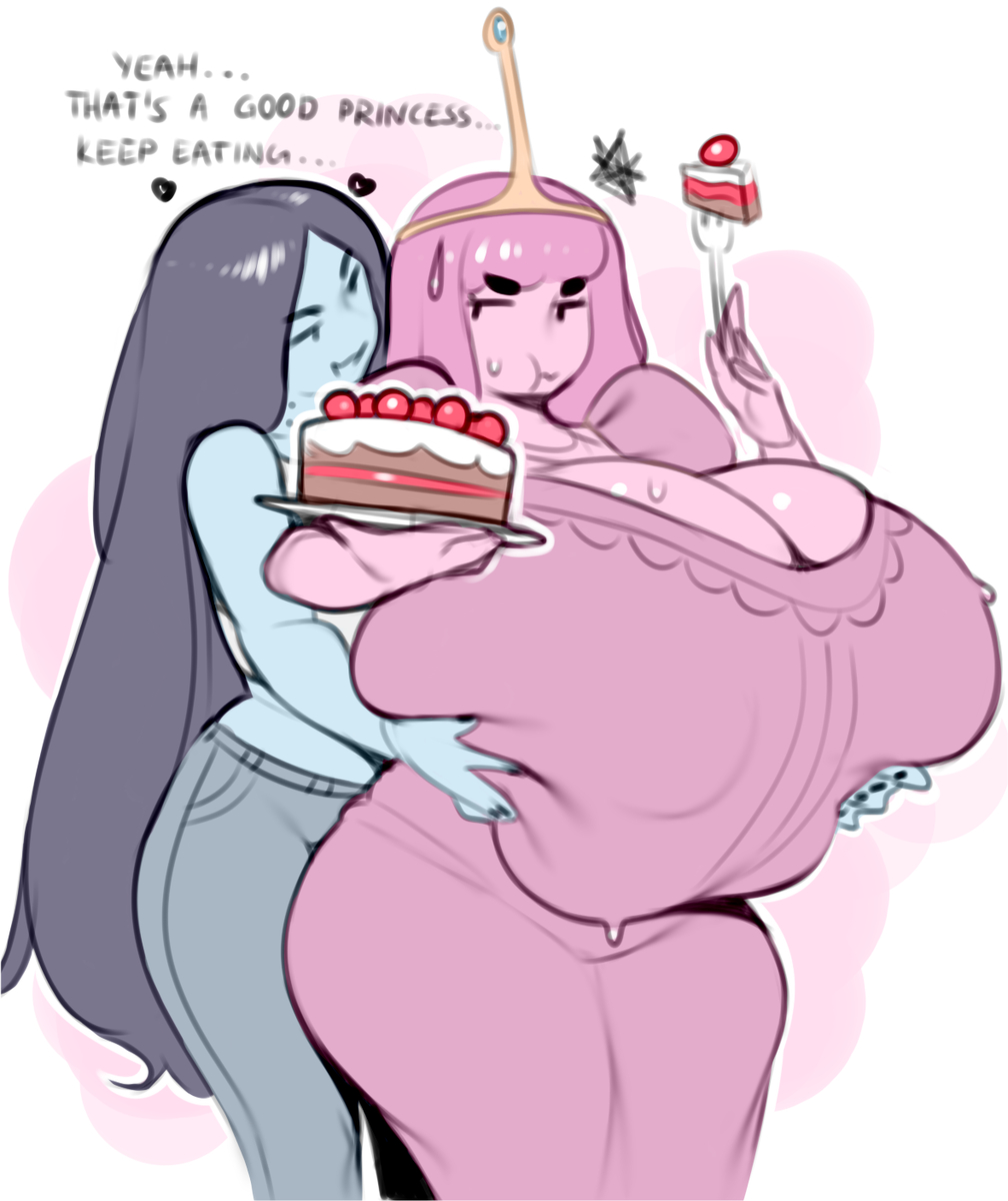 This is a pixiv picture whose title is Marceline & PB.