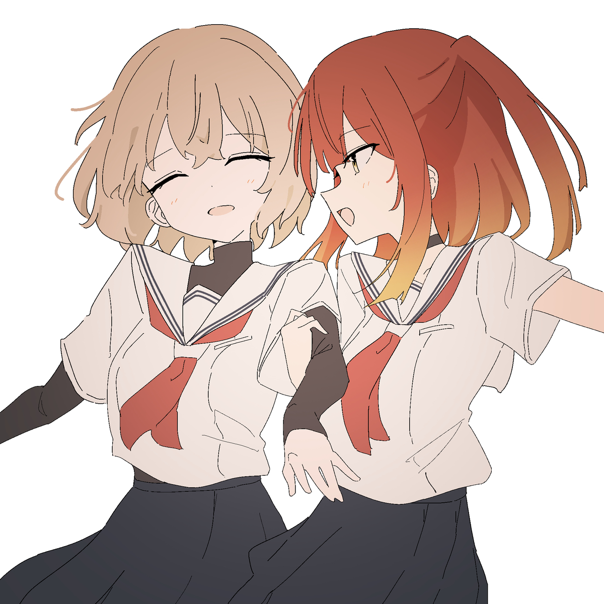 This is a pixiv picture whose title is また笑ってほしいから.