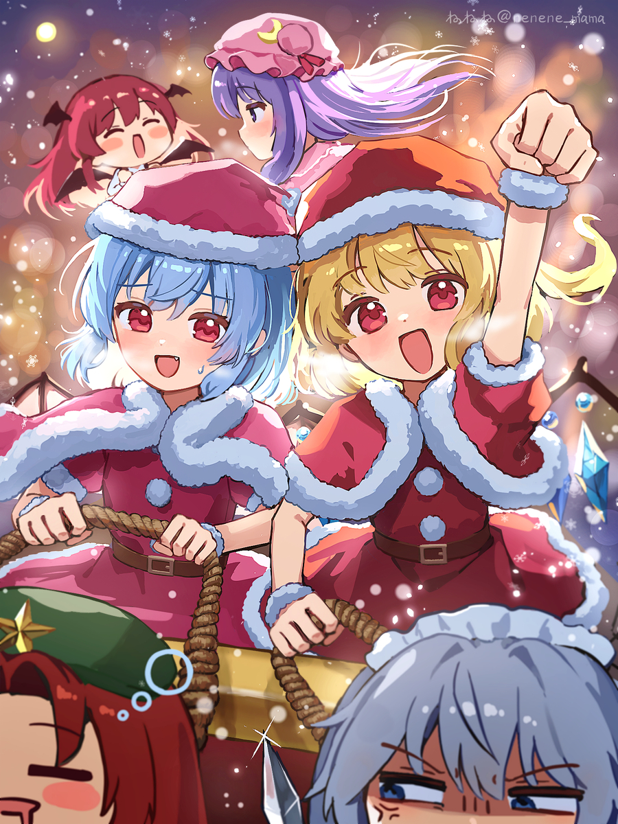This is a pixiv picture whose title is 紅魔館クリスマス便！.