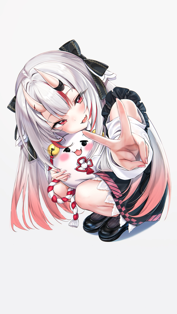 This is a pixiv picture whose title is ❤︎✌️.