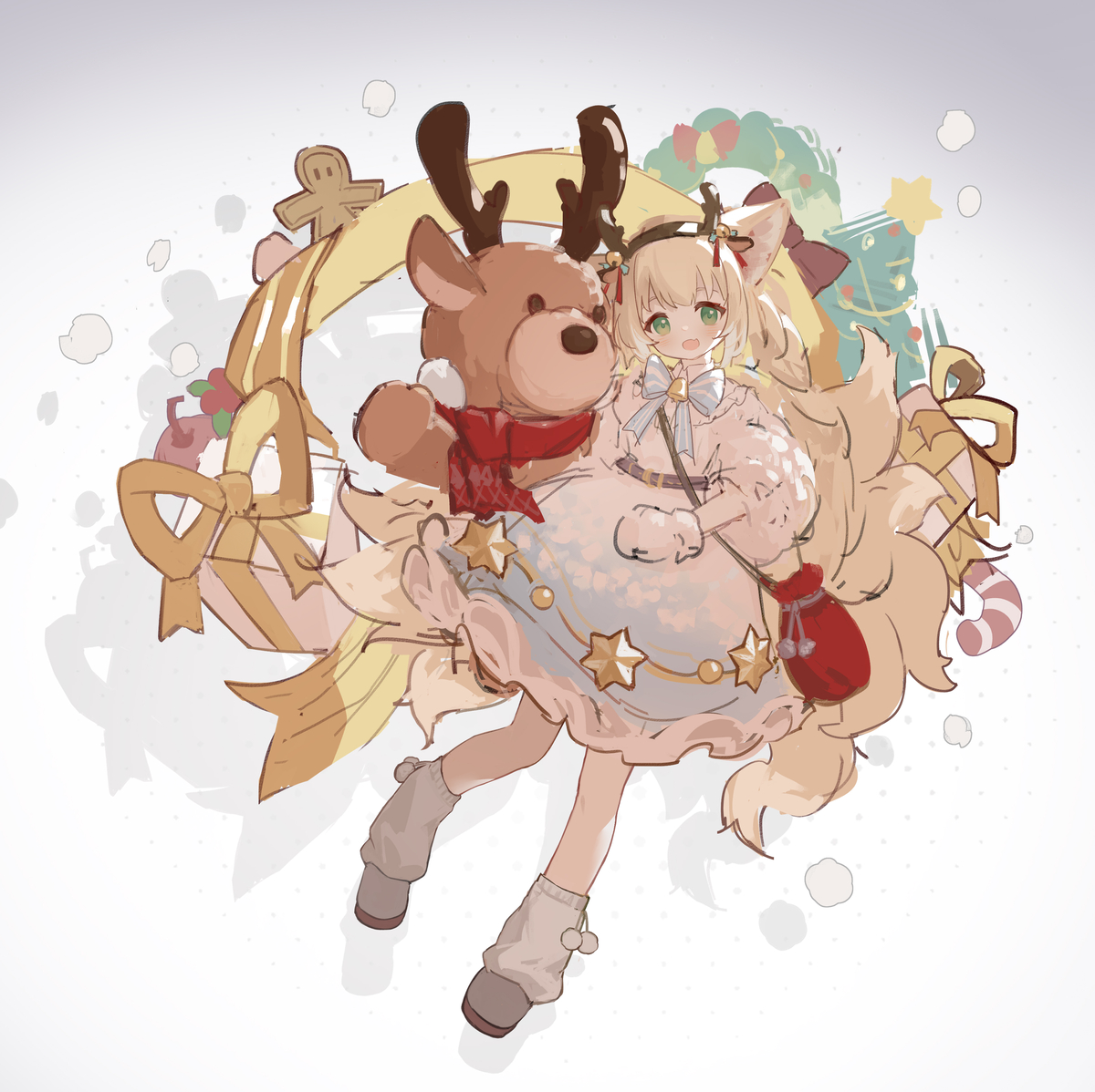 This is a pixiv picture whose title is 圣诞快乐.