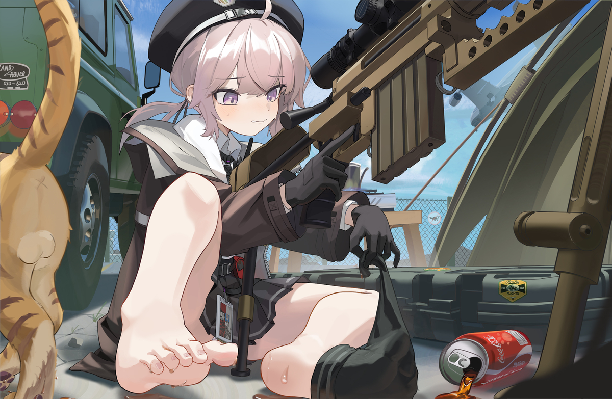 This is a pixiv picture whose title is 腿皇M200.