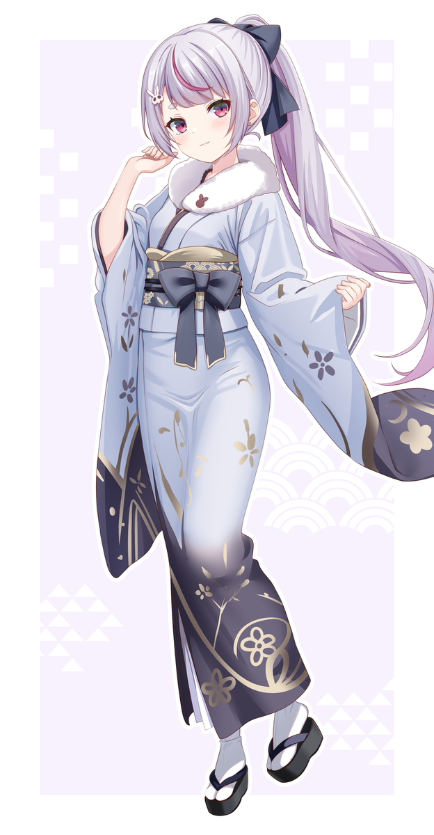 This is a pixiv picture whose title is 晴れ着みみたや🎍🐰🍭.