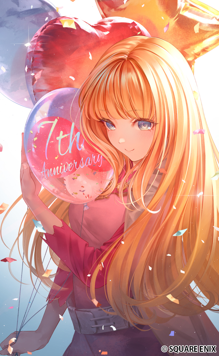 This is a pixiv picture whose title is 【ロマンシング サガ リ・ユニバース】7周年イラスト.