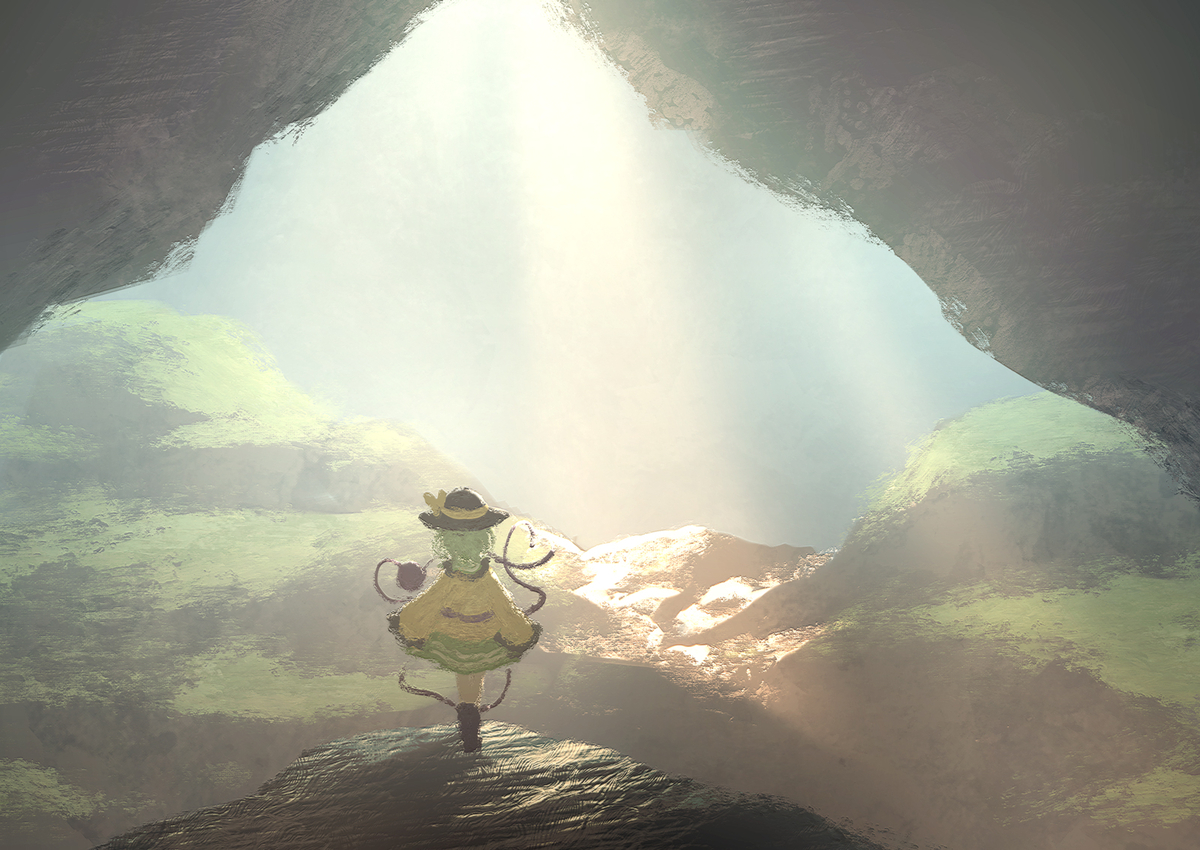 This is a pixiv picture whose title is 幻想風穴.