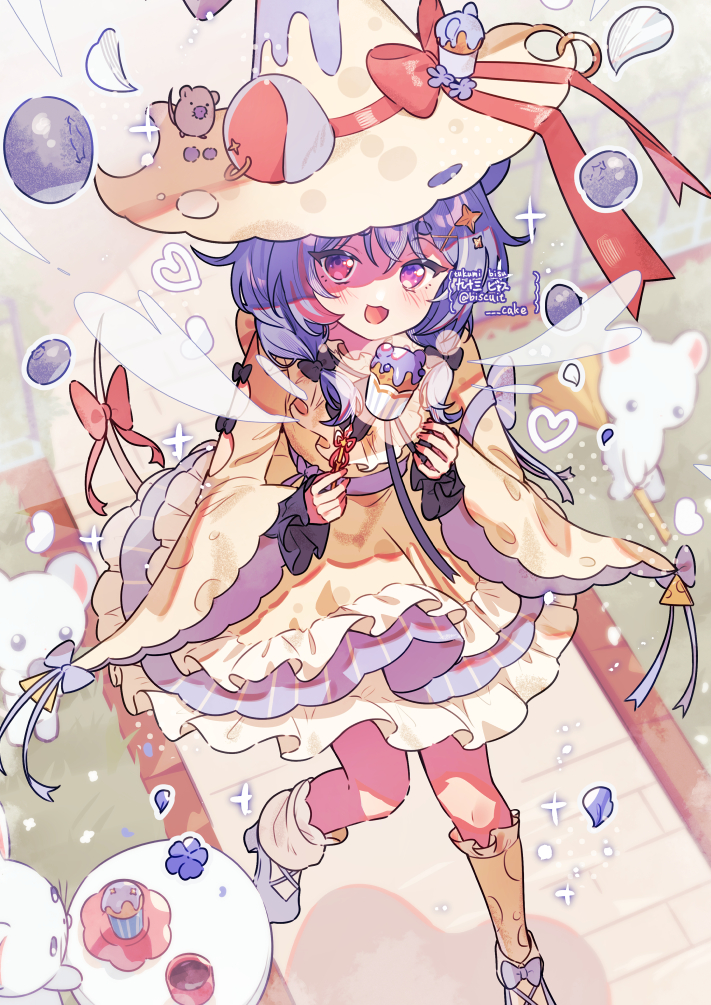 This is a pixiv picture whose title is 🧀×🫐.