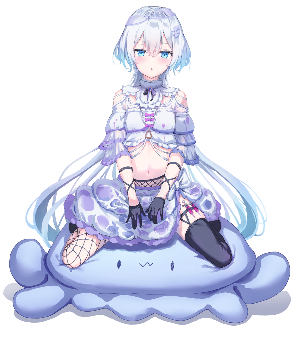 This is a pixiv picture whose title is 海月ドレス.