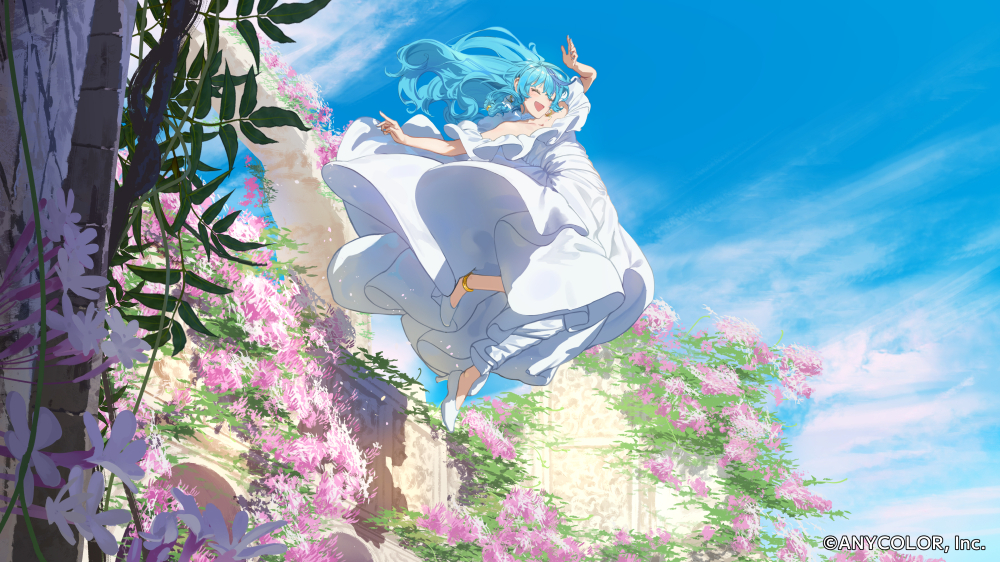 This is a pixiv picture whose title is 【WORK】珠乃井ナナ様 『ケセラセラ』歌ってみたMVイラスト.