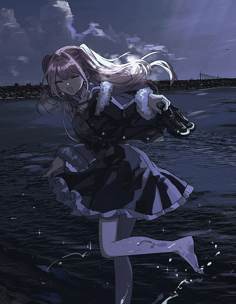 This is a pixiv picture whose title is また来世！.