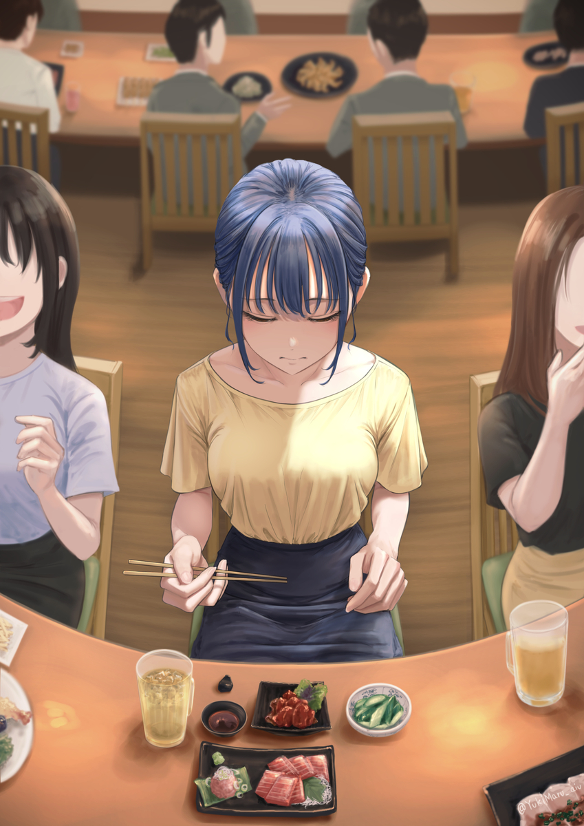 This is a pixiv picture whose title is 馴染めない.