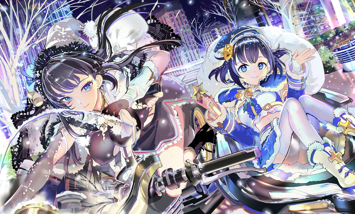 This is a pixiv picture whose title is サンタでエンジン全開.