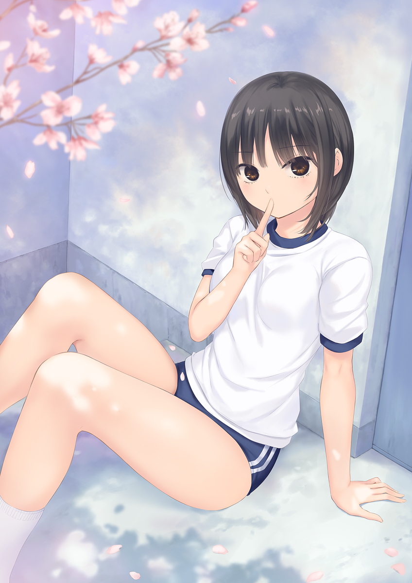 This is a pixiv picture whose title is 秘密の場所.