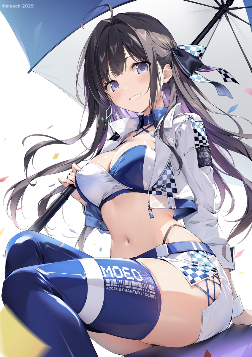 This is a pixiv picture whose title is レースクイーン来雪ちゃん.