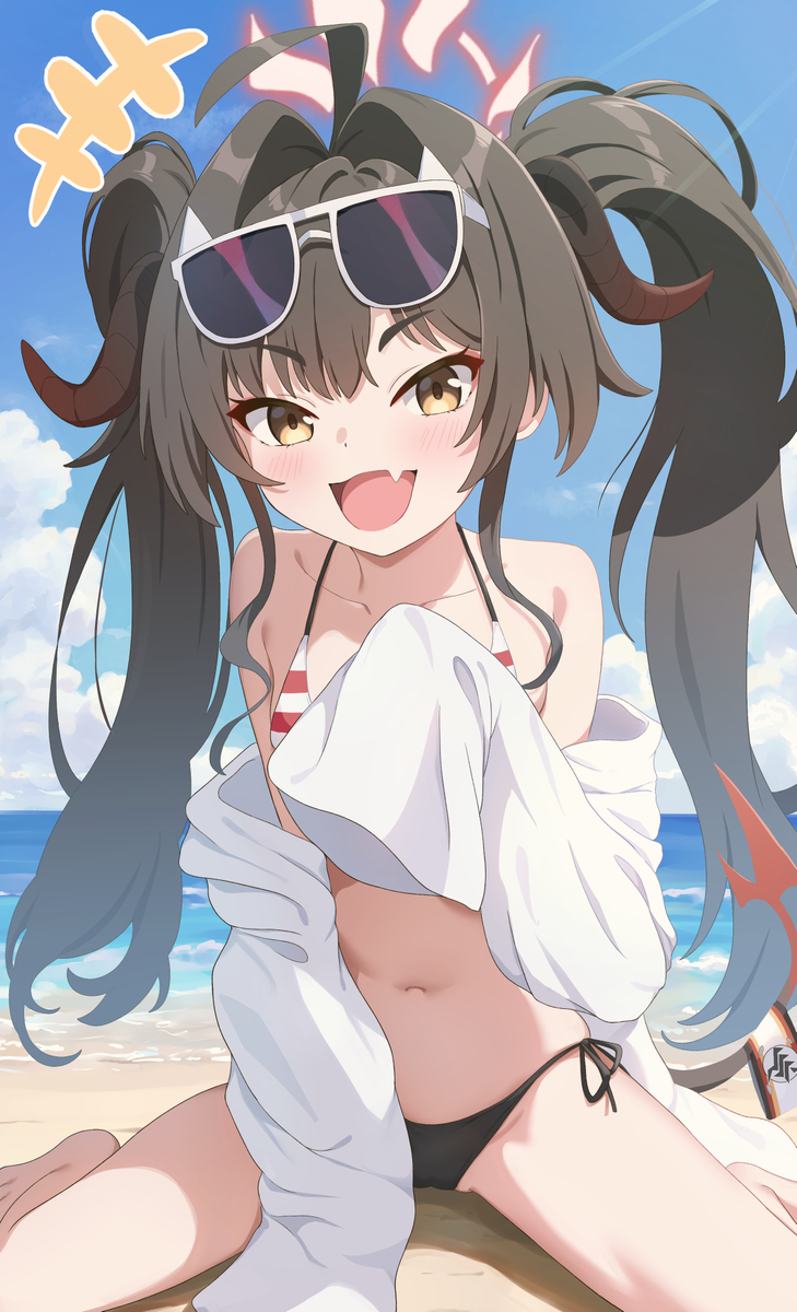 This is a pixiv picture whose title is 水着カスミ.