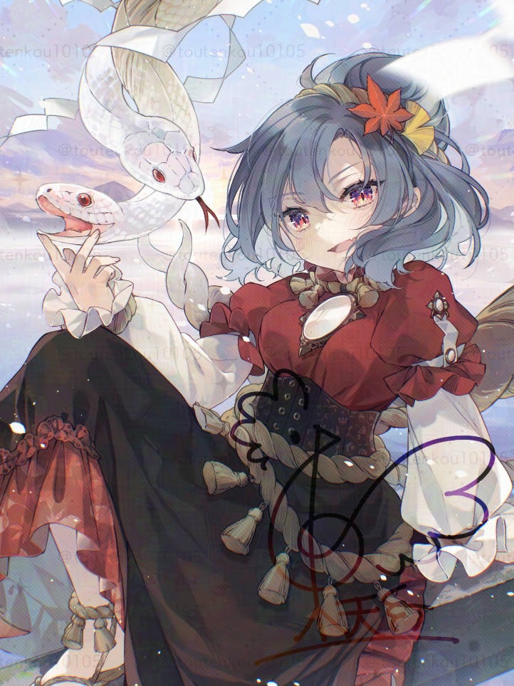 This is a pixiv picture whose title is 巳年神奈子さま！.