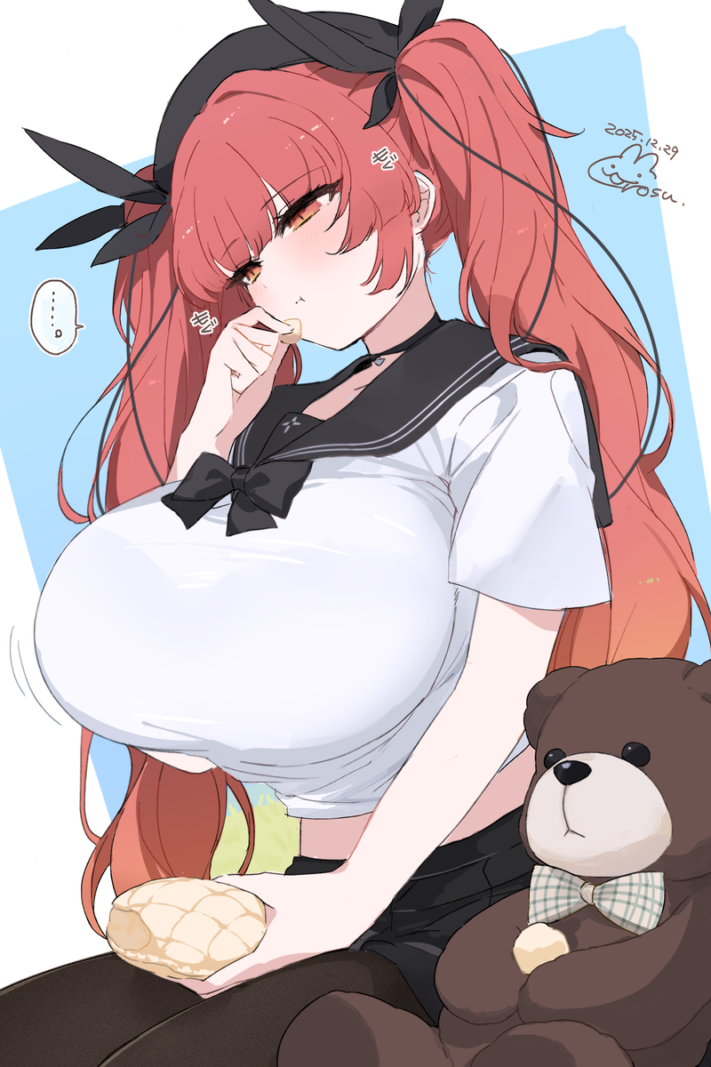 This is a pixiv picture whose title is もぐもぐ・・・.