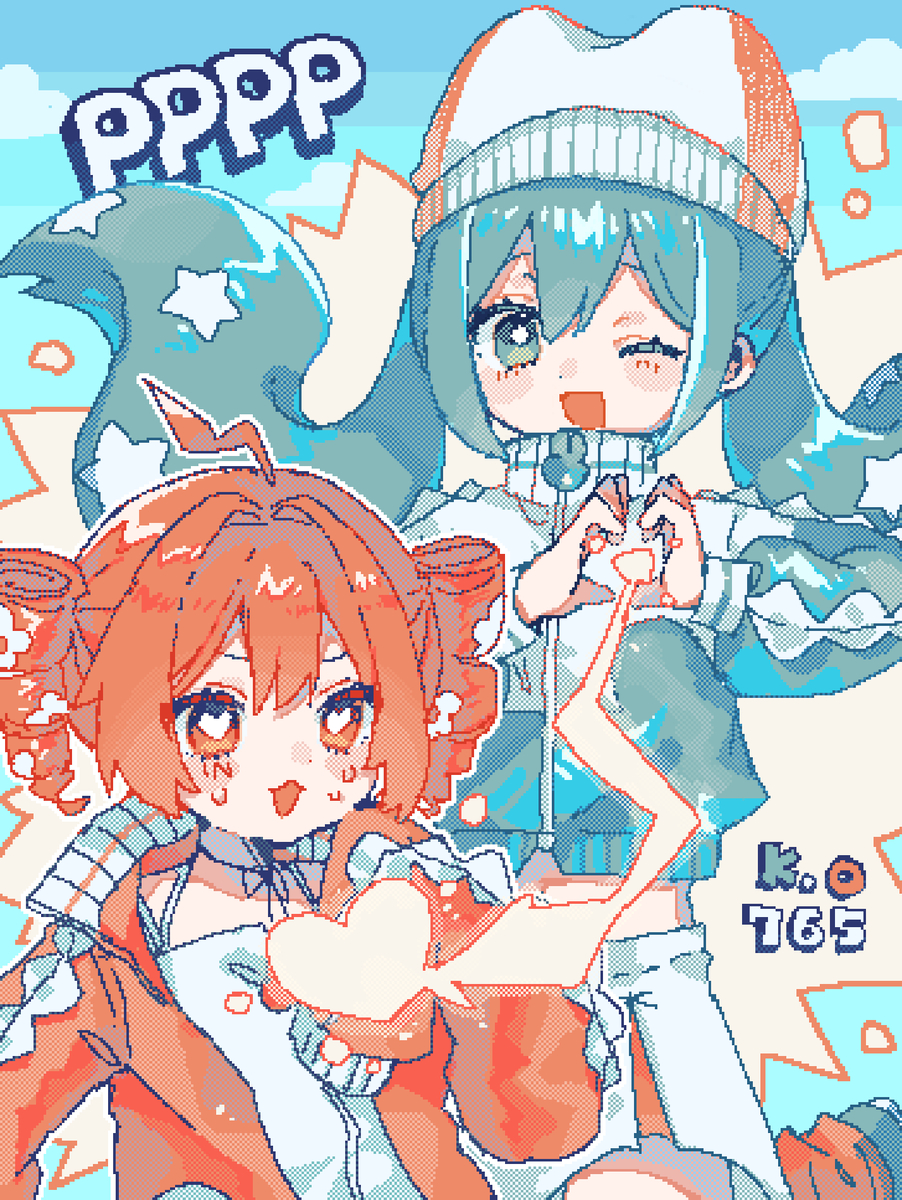 This is a pixiv picture whose title is PPPP.