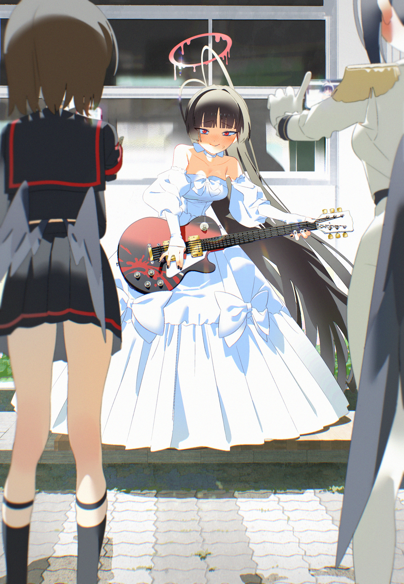 This is a pixiv picture whose title is 48日 🎸.