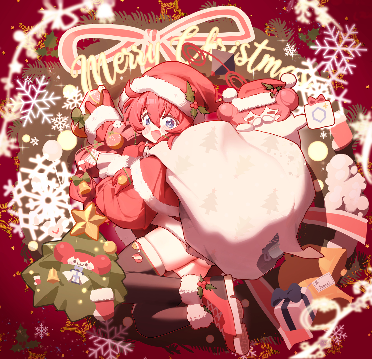 This is a pixiv picture whose title is マキ🎄.