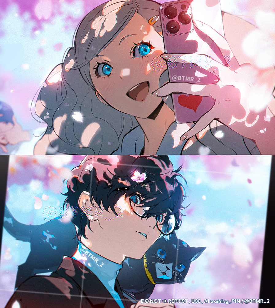 This is a pixiv picture whose title is 🌸📸.