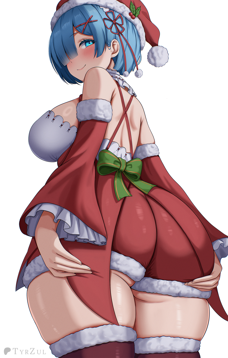 This is a pixiv picture whose title is Rem 🎄🍑 (Request).