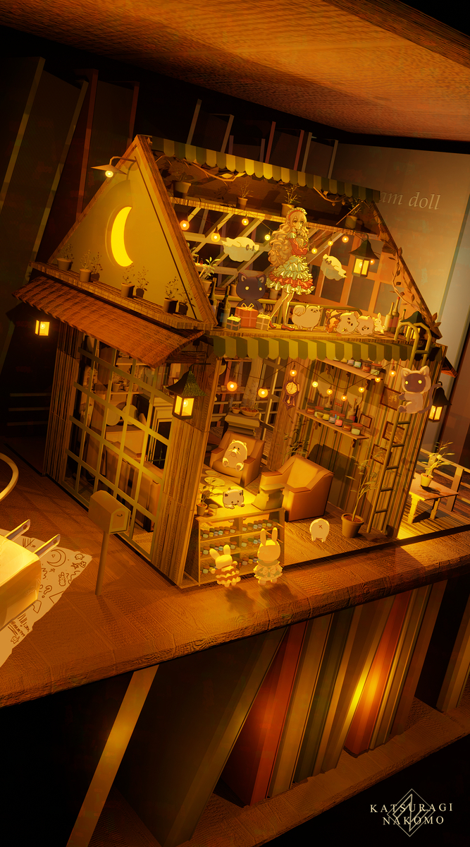 This is a pixiv picture whose title is ドールハウス.