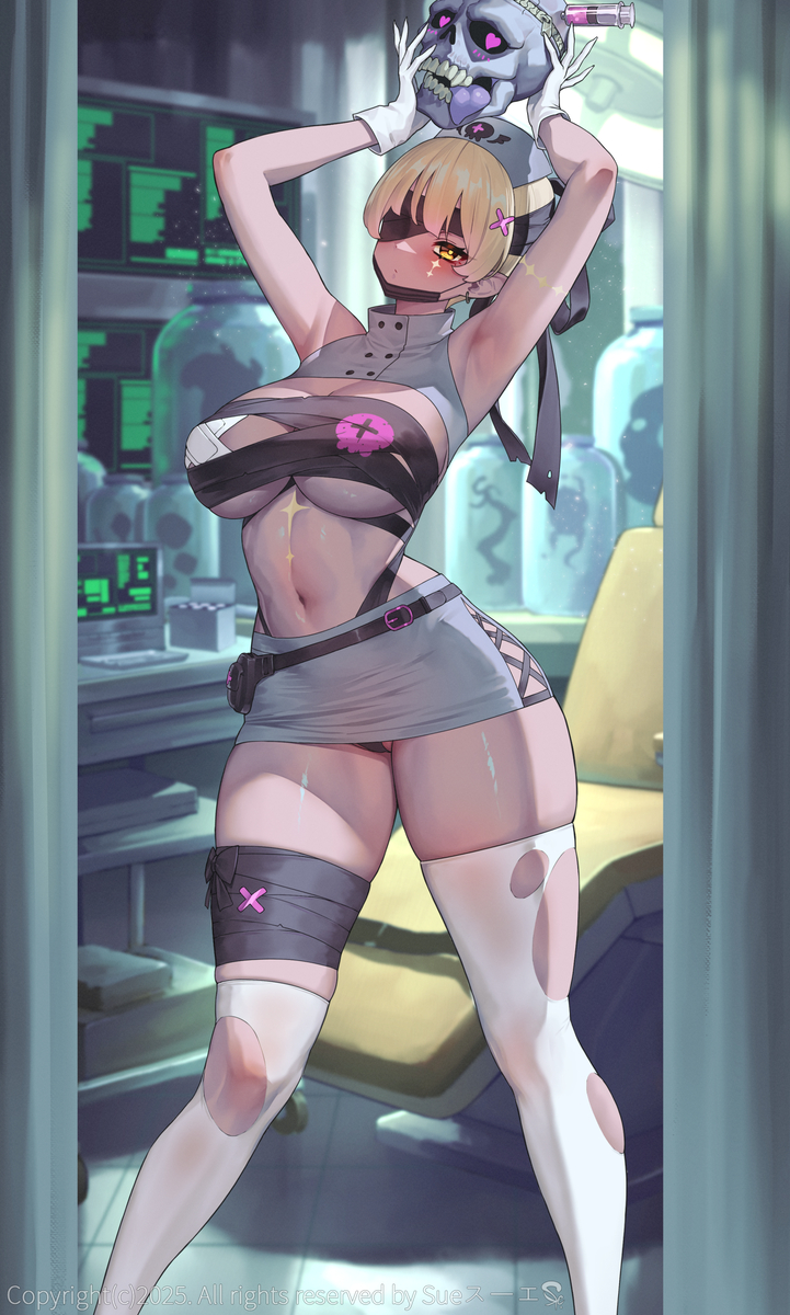 This is a pixiv picture whose title is OC.