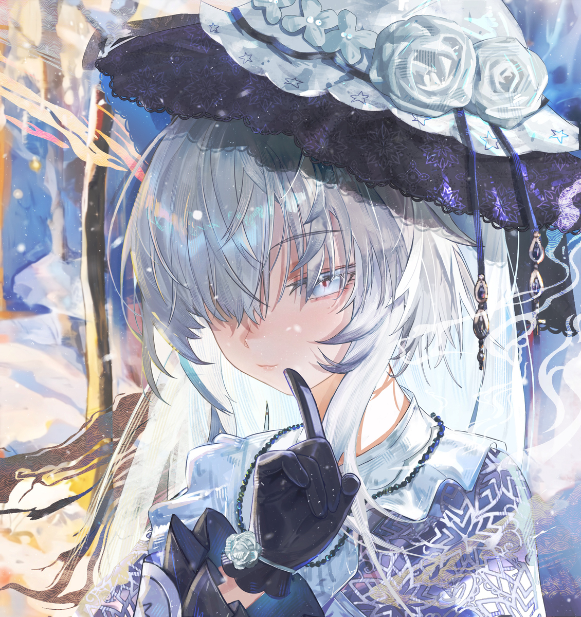 This is a pixiv picture whose title is 月代雪.